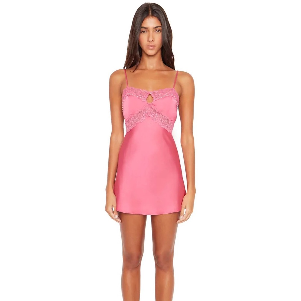 danielle guizio babydoll slip dress